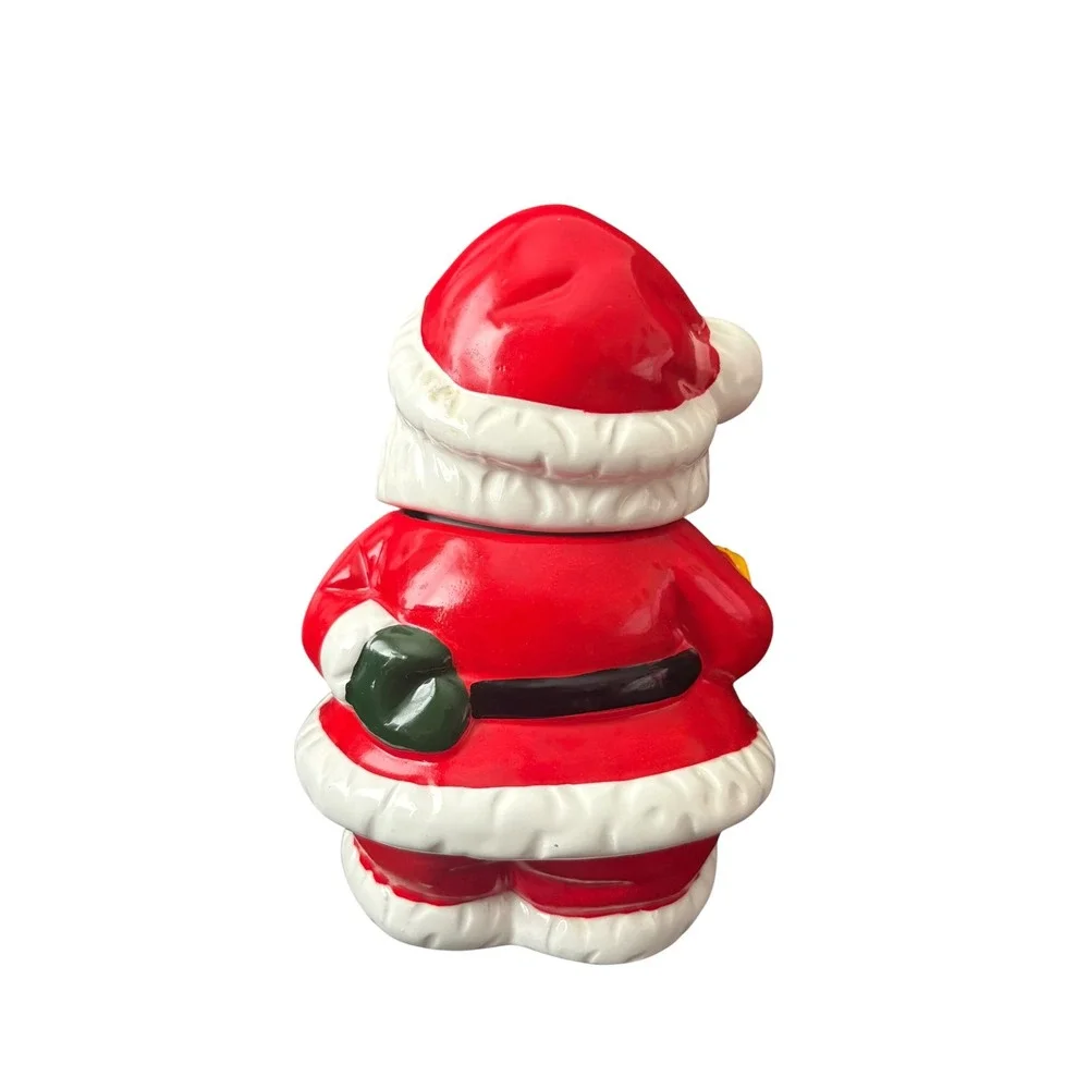 Vintage Santa Cookie Jar Action Taiwan‎ Christmas Ceramic 9